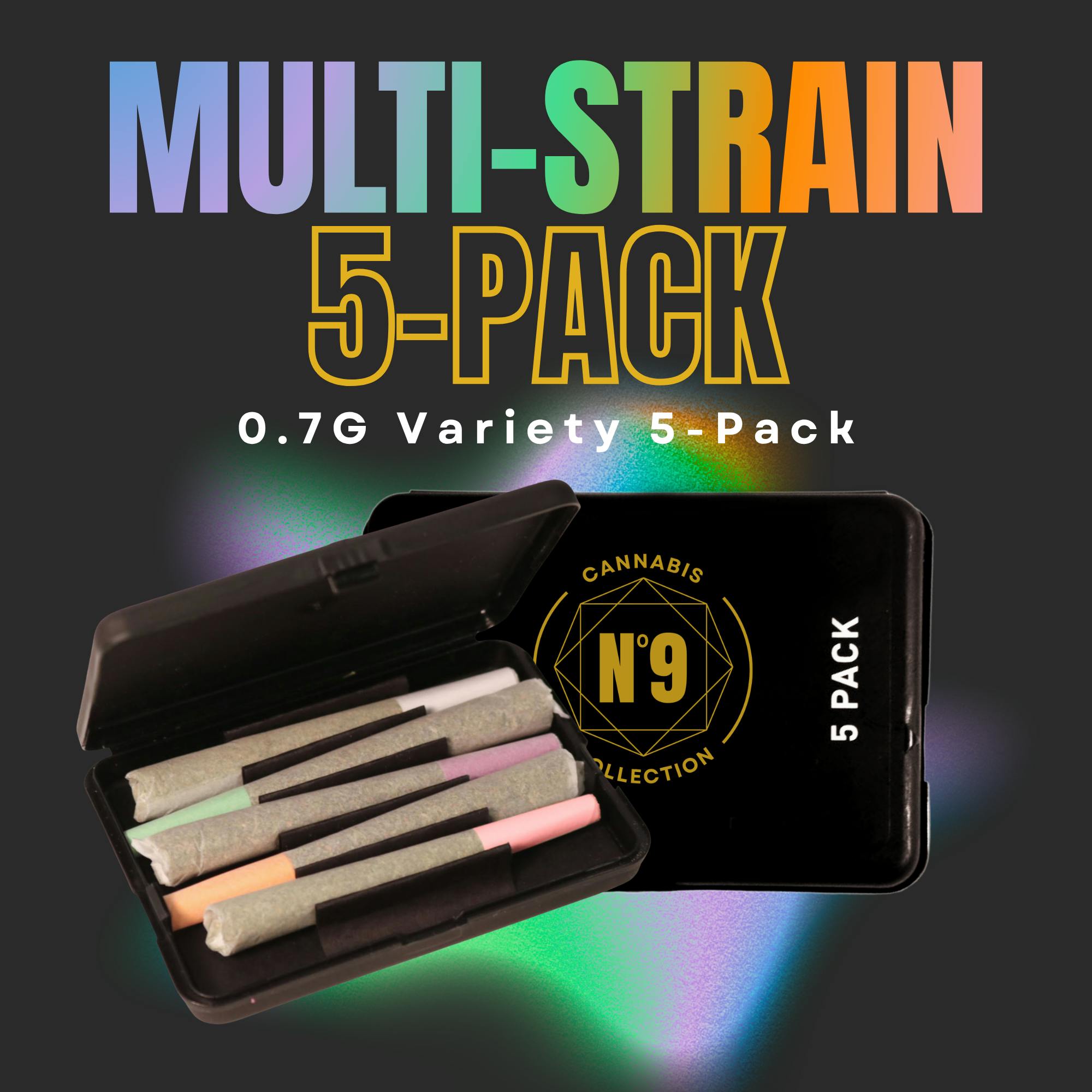 Multi-Strain 5-Pack | Joints | 0.7g each | 5pk by No. 9