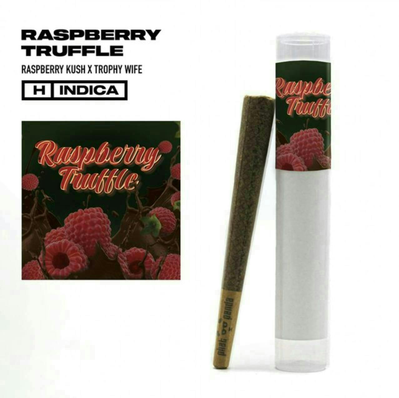 Platinum | Raspberry Truffle | Joint | 1g by Phat Panda