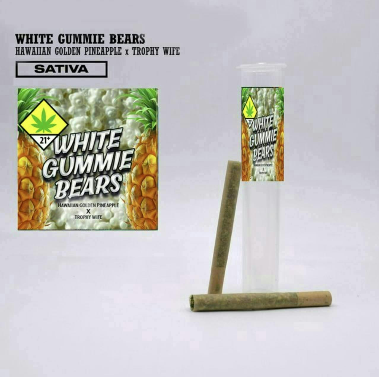 Bangers | White Gummie Bears | Minis | 0.5g each | 2pk by Phat Panda
