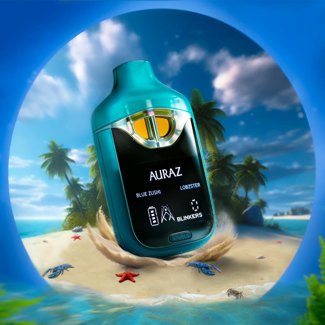 Blue Zushi & LobZter | Liquid Diamond Dual Tank | 2g by Auraz