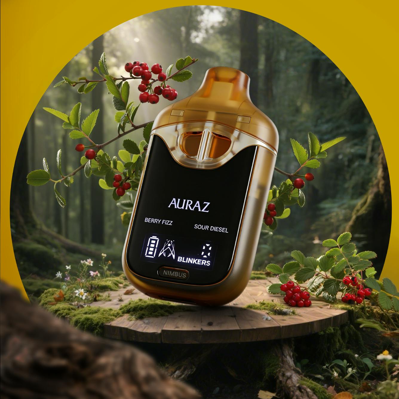 Berry Fizz & Sour Diesel | Liquid Diamond Dual Tank | 2g by Auraz