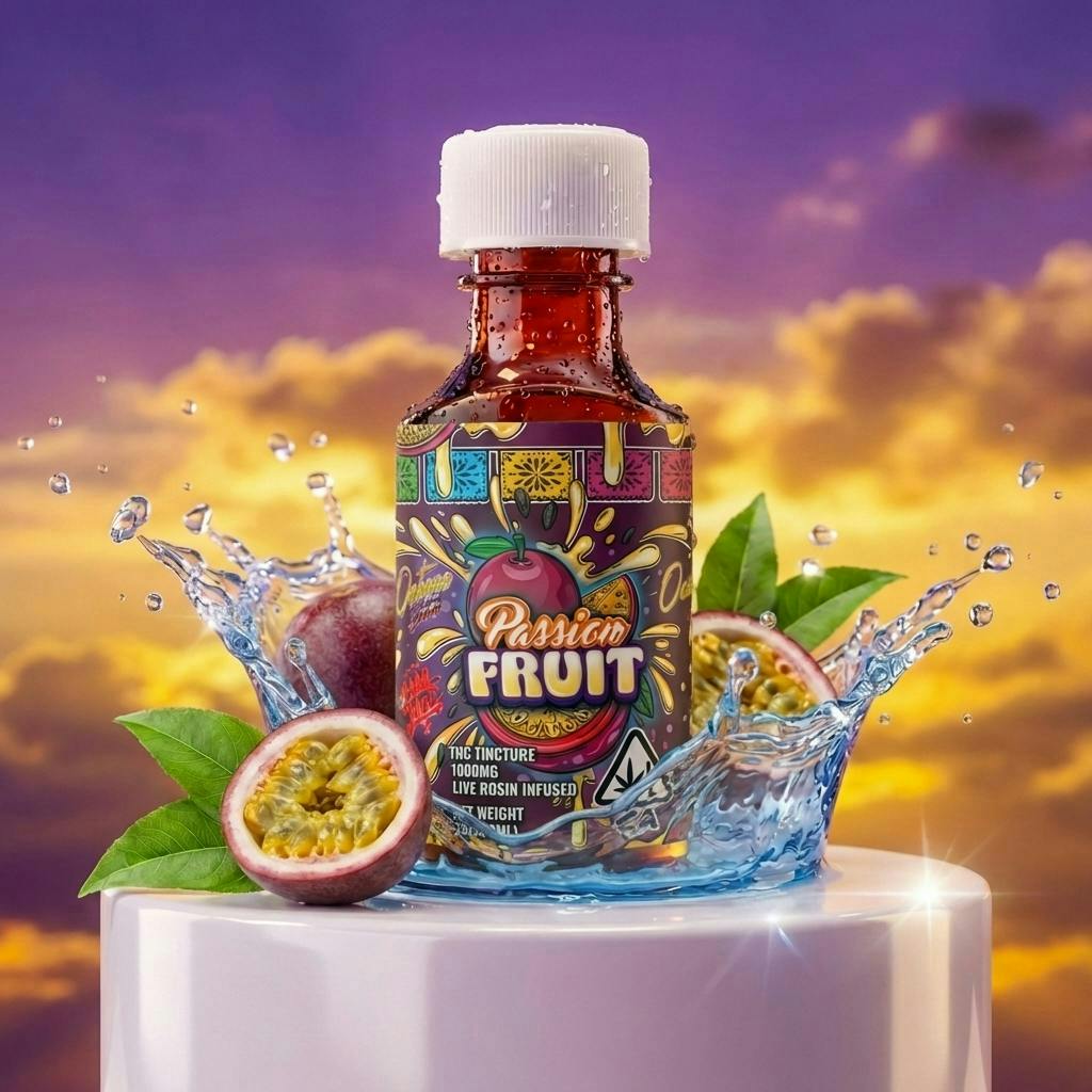 Passion Fruit | Live Rosin | Tincture | 1000mg | 60ml