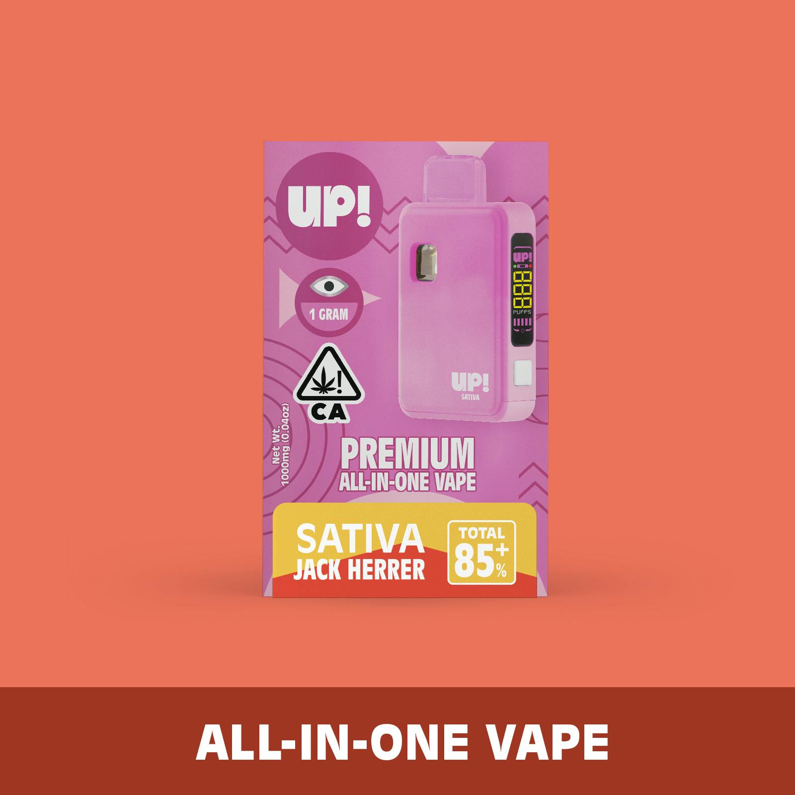 Jack Herer (Sativa) V2 Classic All-In-One Vape 1g