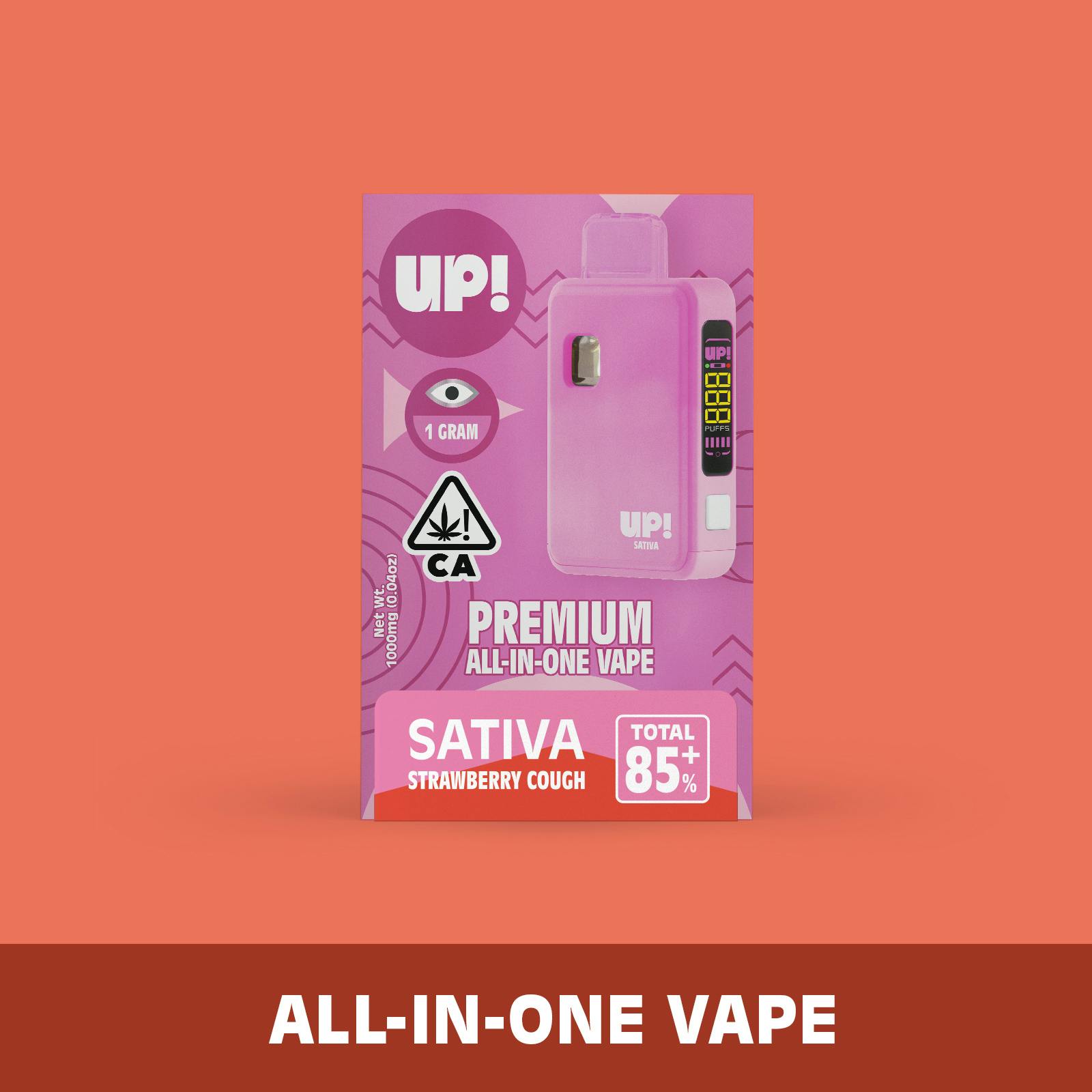 Strawberry Cough (Sativa) V2 Classic All-In-One Vape 1g