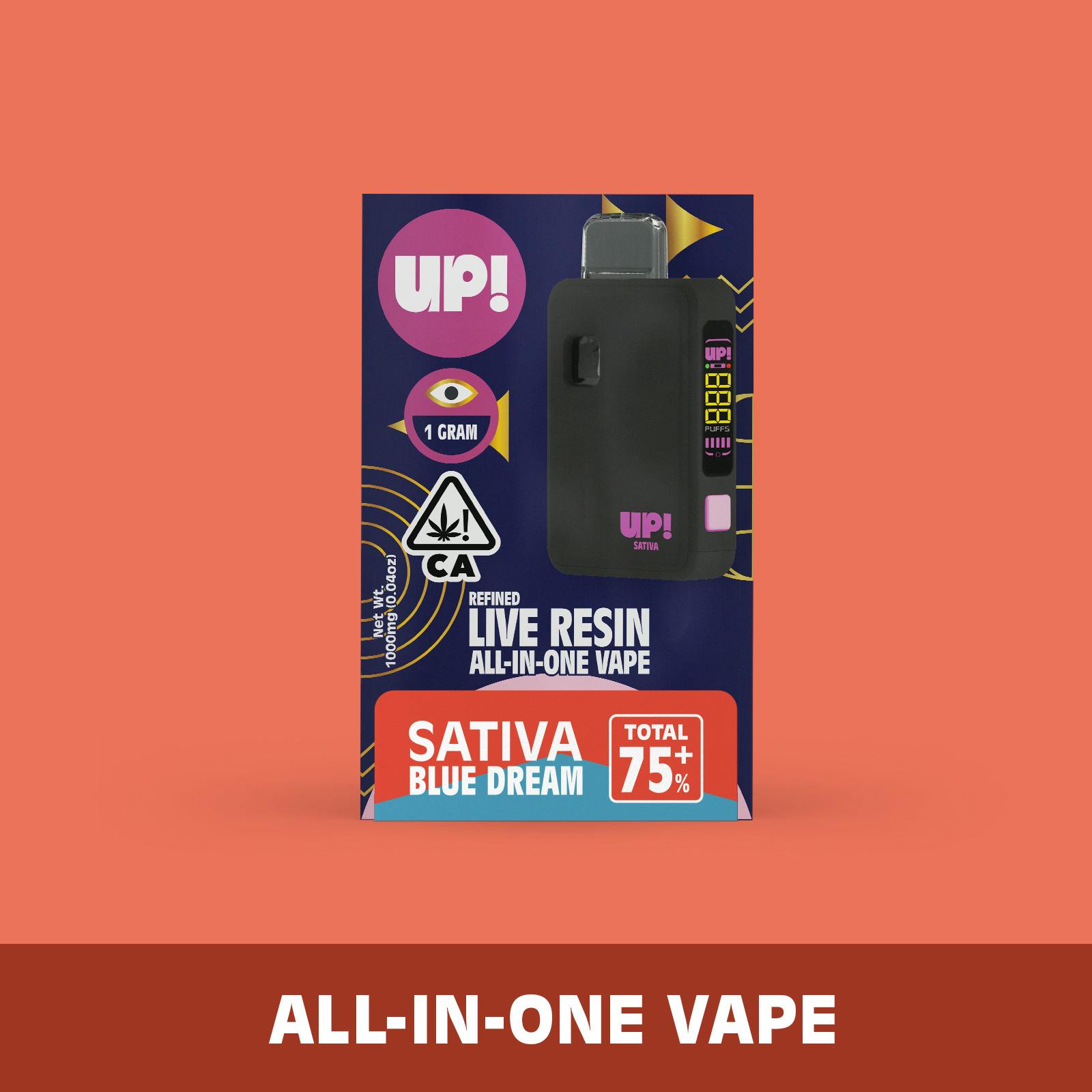 Blue Dream (Sativa) V2 Live Resin All-In-One Vape 1g
