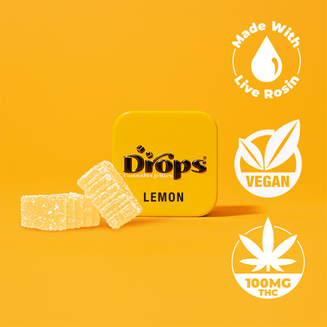 Drops – Lemon 1-Piece (Active) 100mg