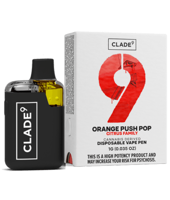 Clade9 | Orange Push Pop | Distillate Disposable | 1g by Clade9