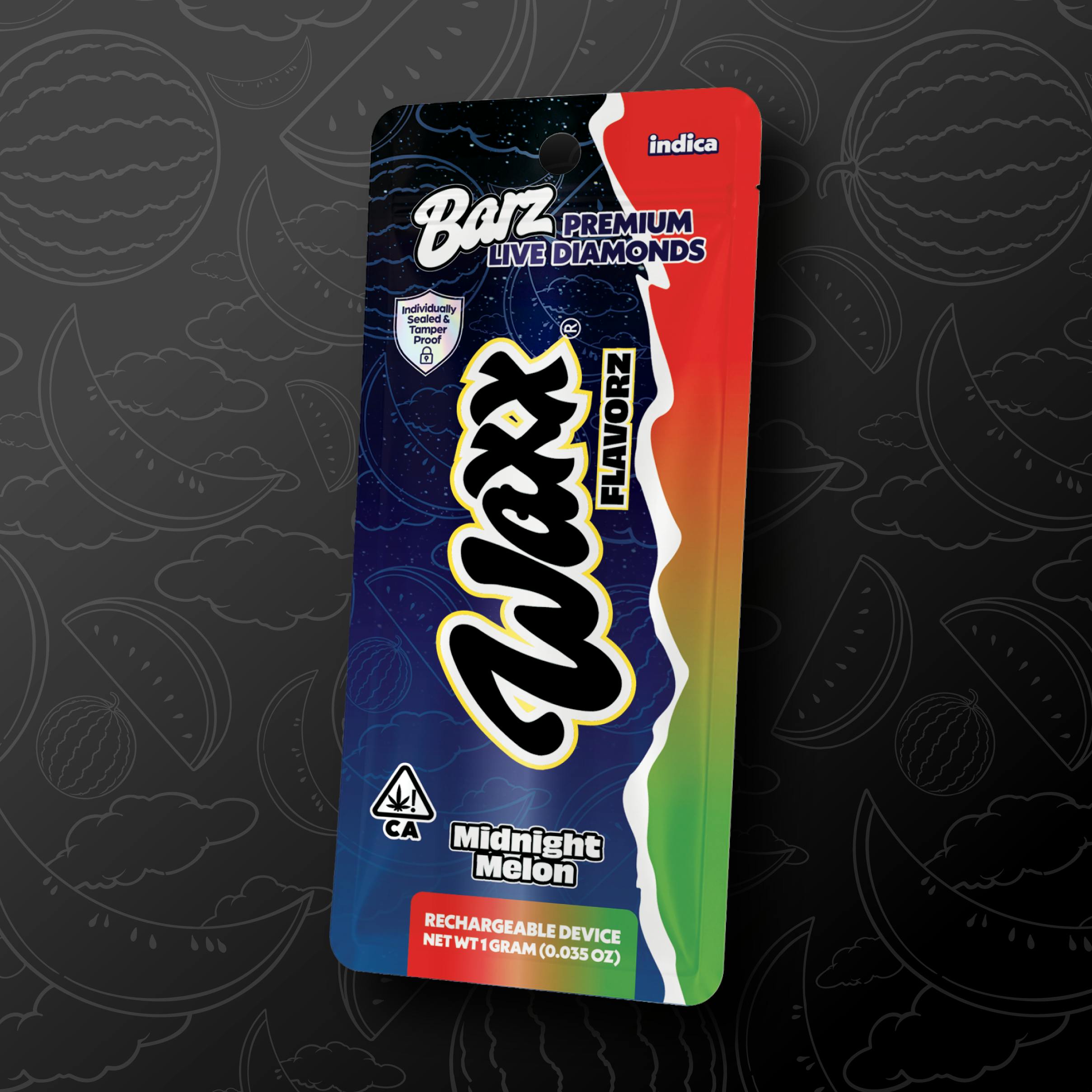 Waxx Brandz - Midnight Melon Live Diamond AIO Bar 1000mg