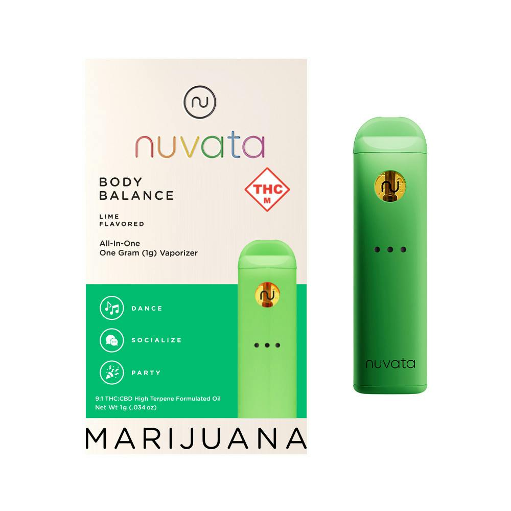 Nuvata | Body Balance Lime | Disposable | 1g by Nuvata