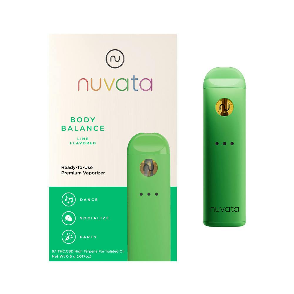 Nuvata | Body Balance Lime | Disposable | 0.5g by Nuvata