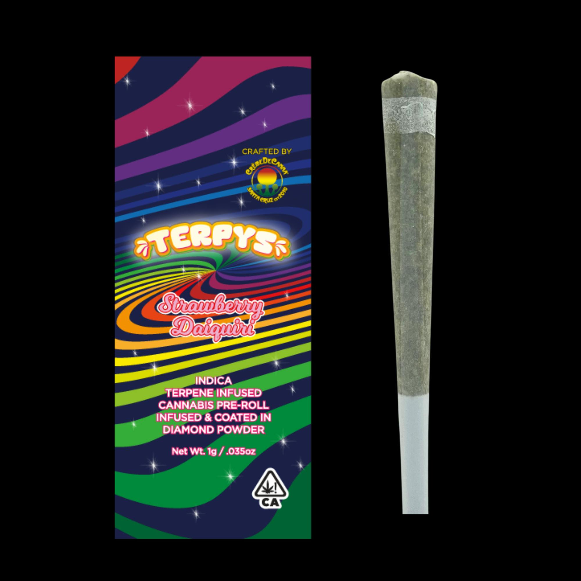 Creme De Canna Terpys Diamond Infused Pre Roll Strawberry Daiquiri 1g - (I)