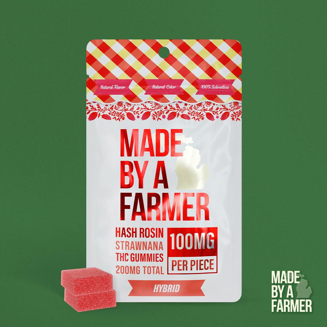 Hash Rosin Gummy Strawnana
