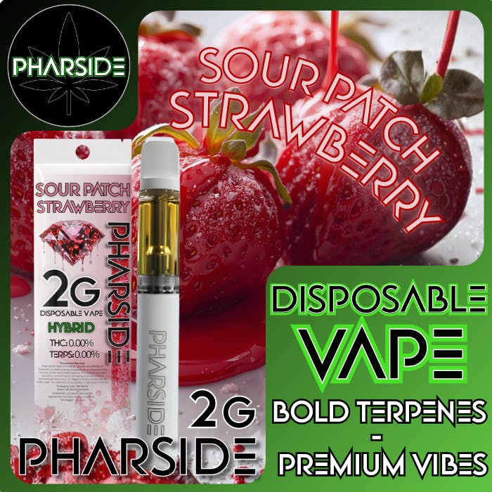Pharside - Disposable Vape - Sour Patch Strawberry 2g - Pharside