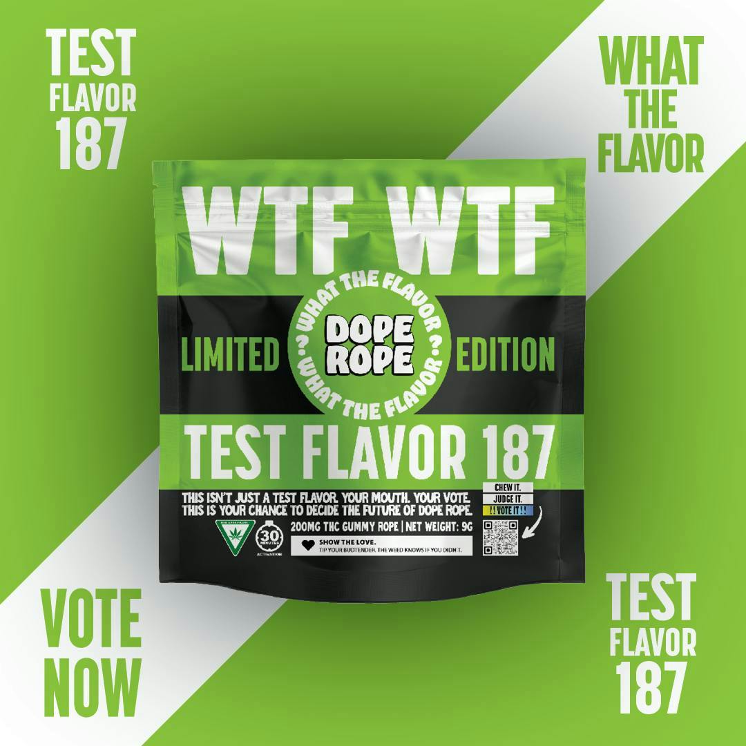 DOPE ROPE WTF | Test Flavor 187 | 200MG | LIMITED EDITION