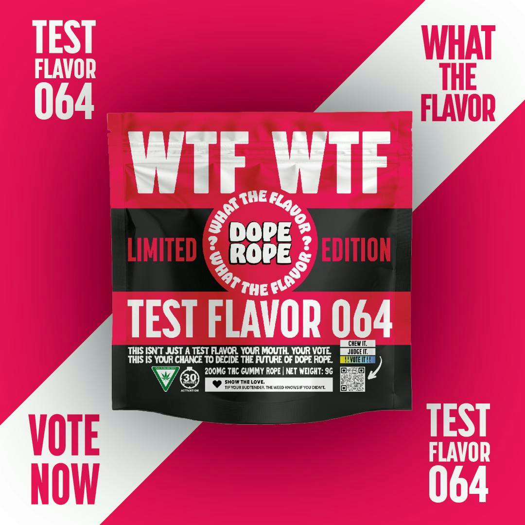 DOPE ROPE WTF | Test Flavor 064 | 200MG | LIMITED EDITION at The Cake House