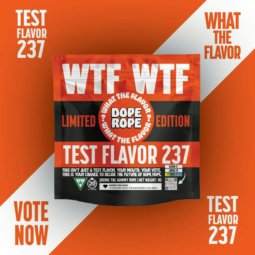 DOPE ROPE WTF | Test Flavor 237 | 200MG | LIMITED EDITION at Boogiez Jackson