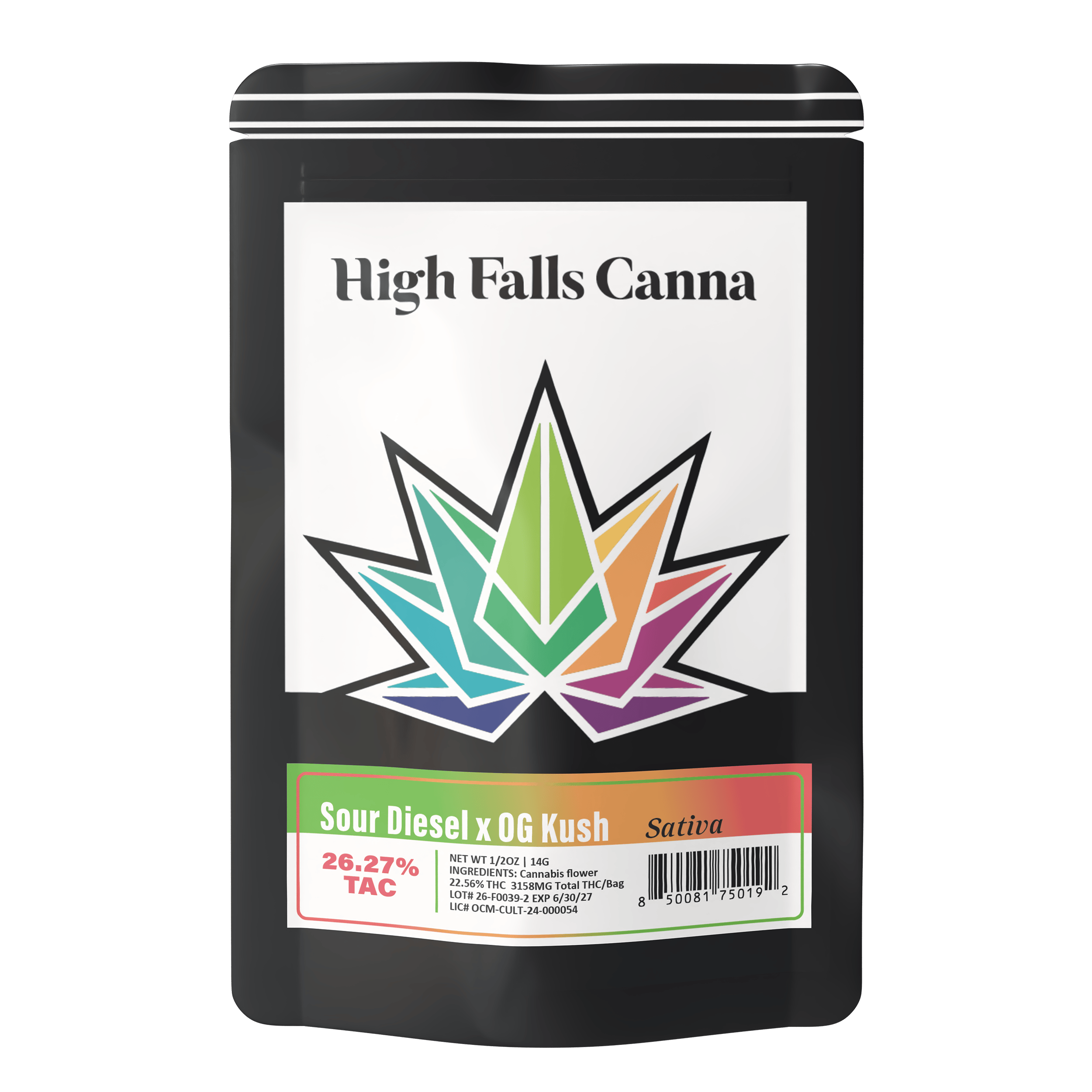 High Falls Canna | Sour Diesel x OG Kush | 14g by High Falls Canna NY