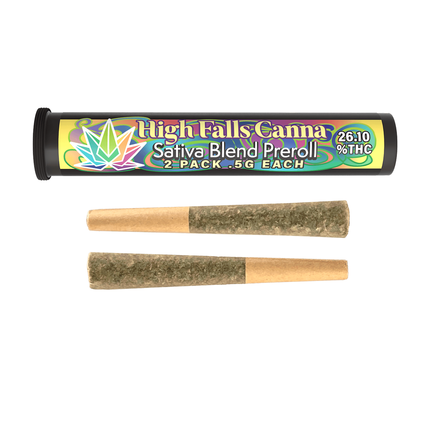 High Falls Canna | Sativa Blend Preroll | .5g | 2pk