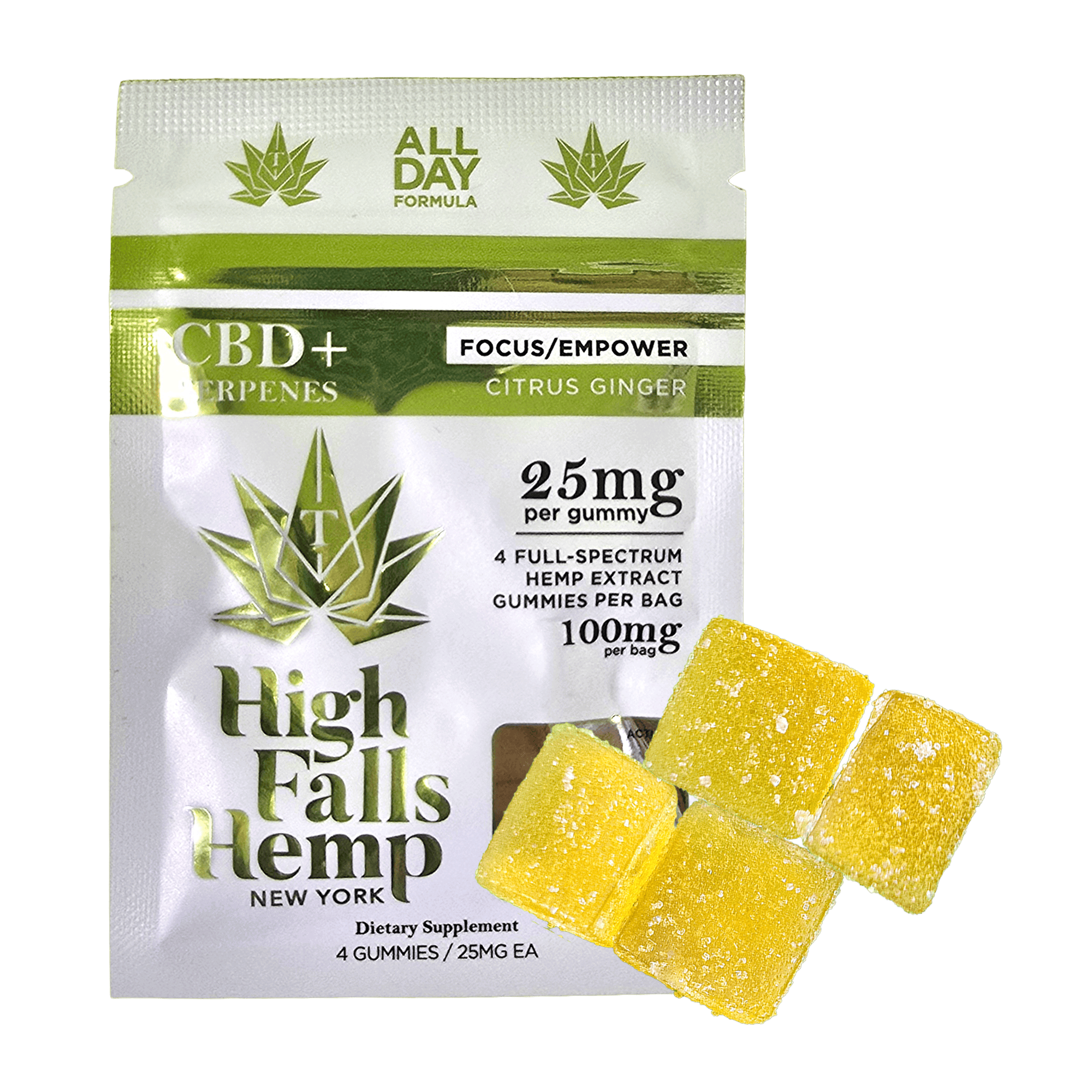 Hemp Cbd Citrus Ginger Gummies