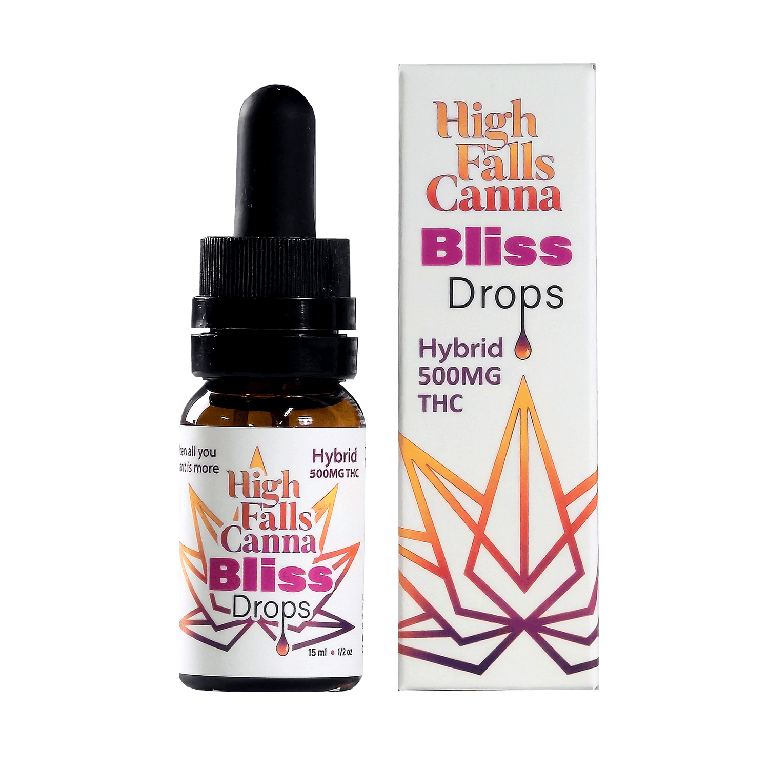 High Falls Canna | Bliss Drops | 500mg THC | 15ml at Herbal Woodstock