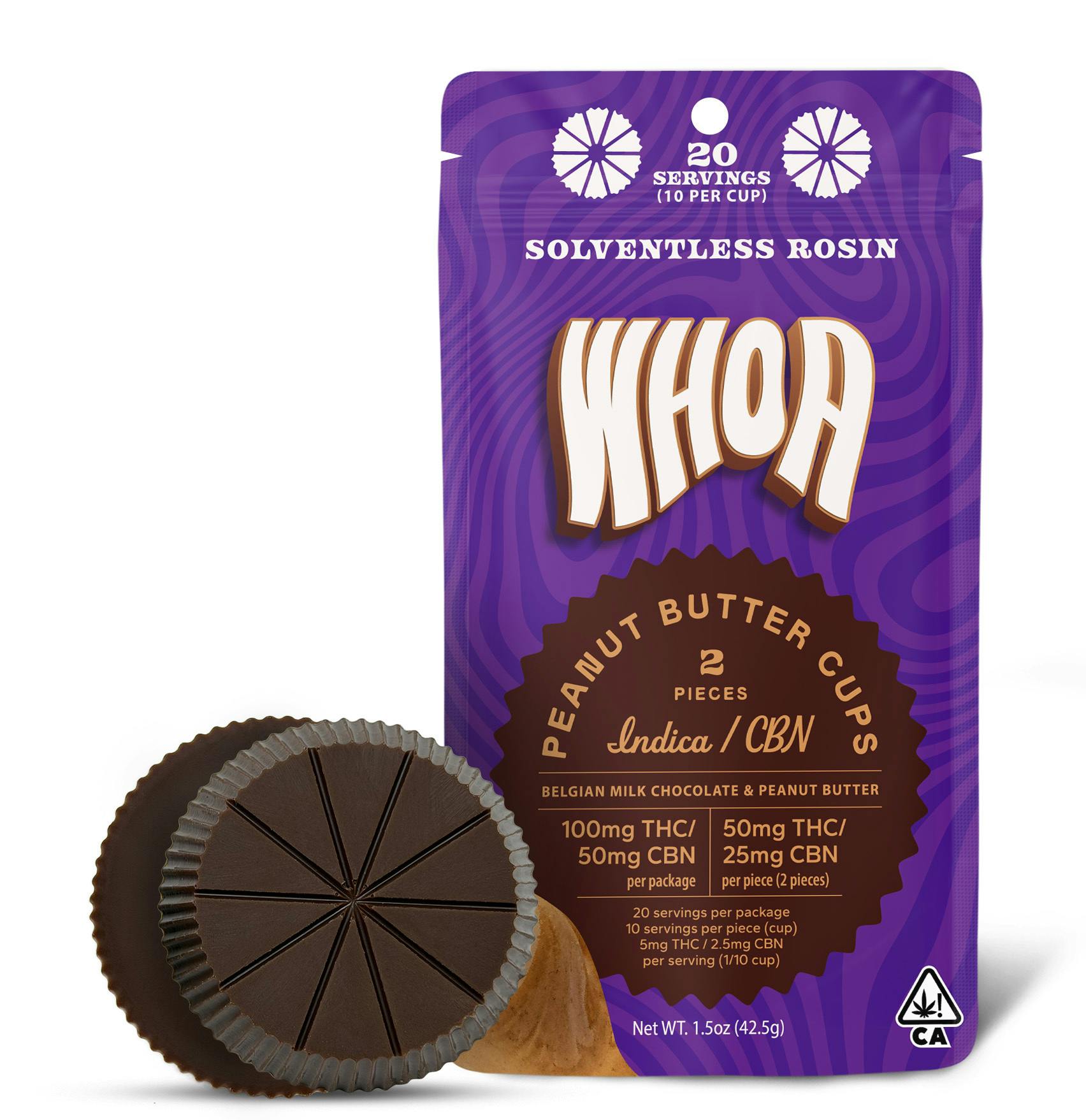 Peanut Butter Cups Indica/cbn Thc/50mg