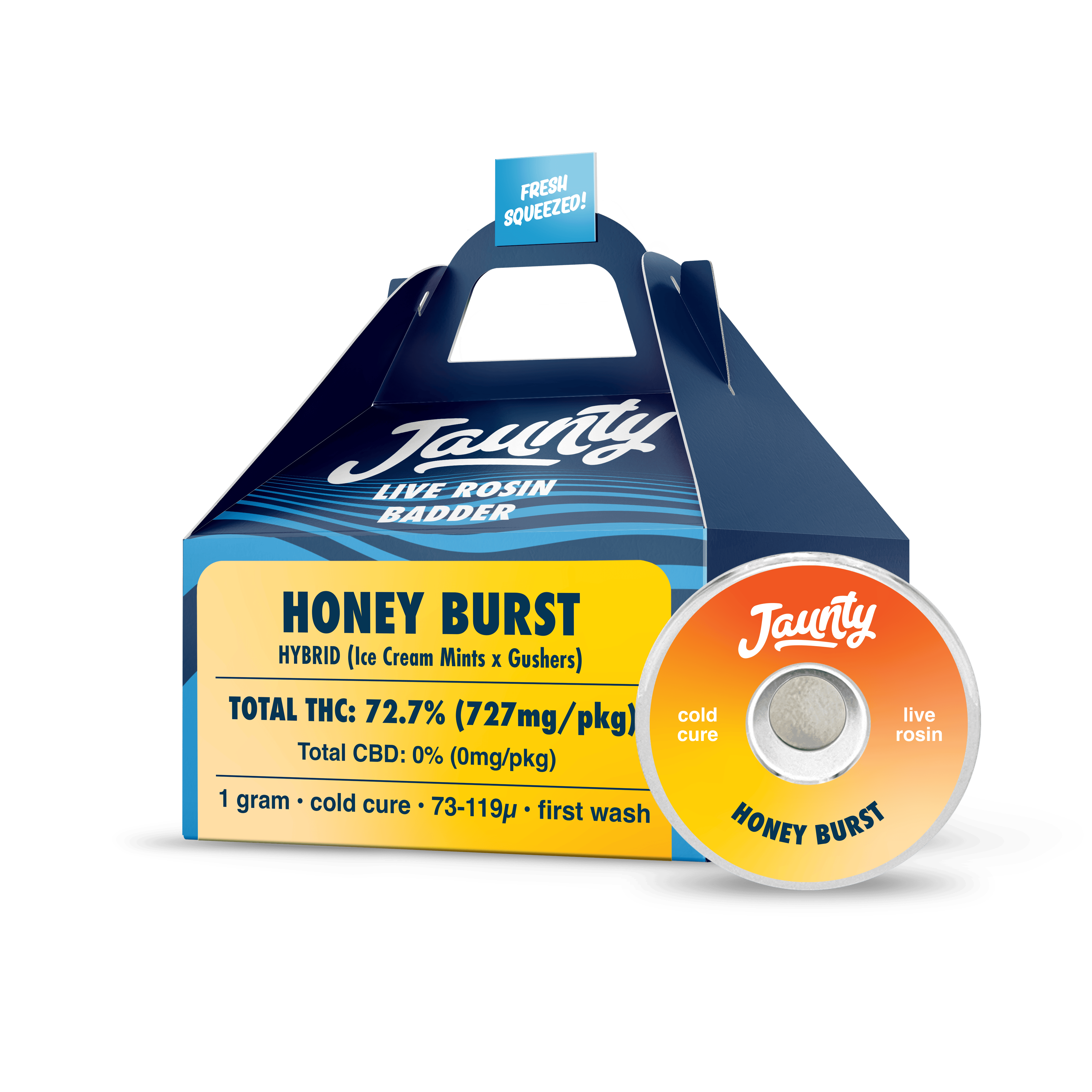 Honey Burst | Cold Cure | Live Rosin | Hybrid | 1g