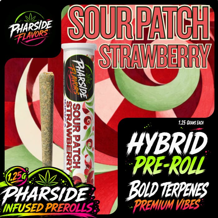 Pharside - Infused Pre-roll - Sour Patch Strawberry 1.25g