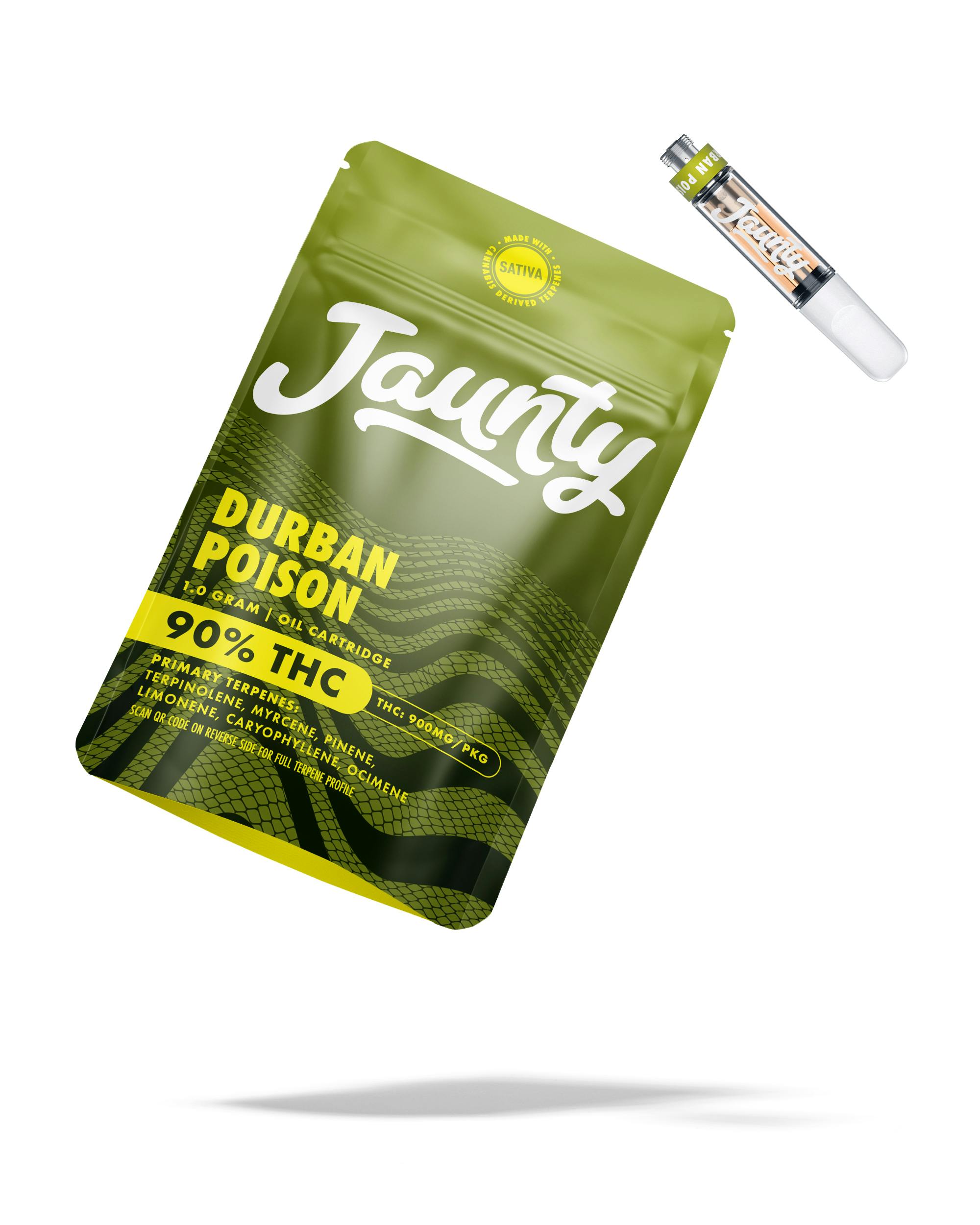 Durban Poison | Cartridge | Sativa | 1g - Jaunty