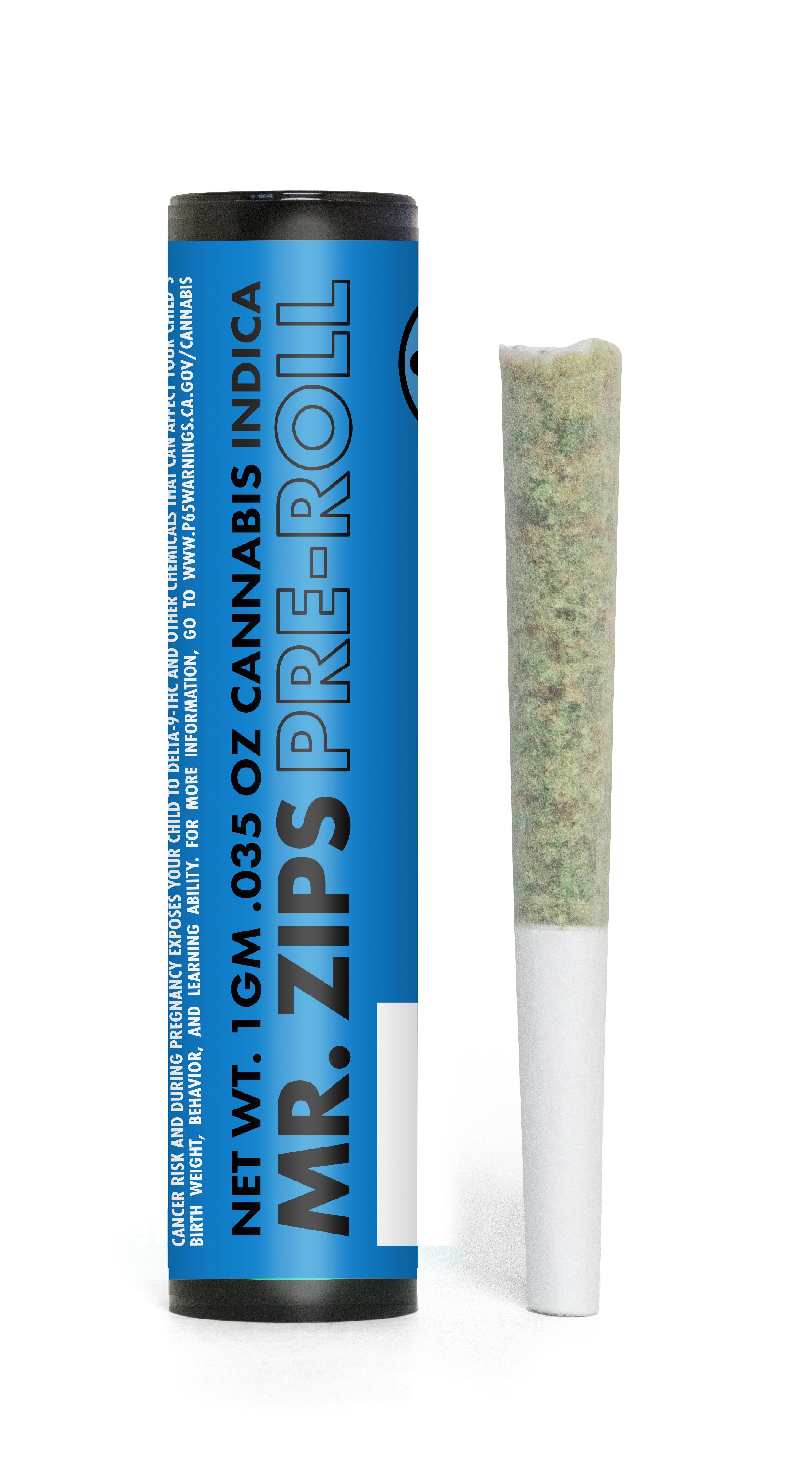 MR. ZIPS | OG Cherry | Indica | Pre-Roll | Single 1g