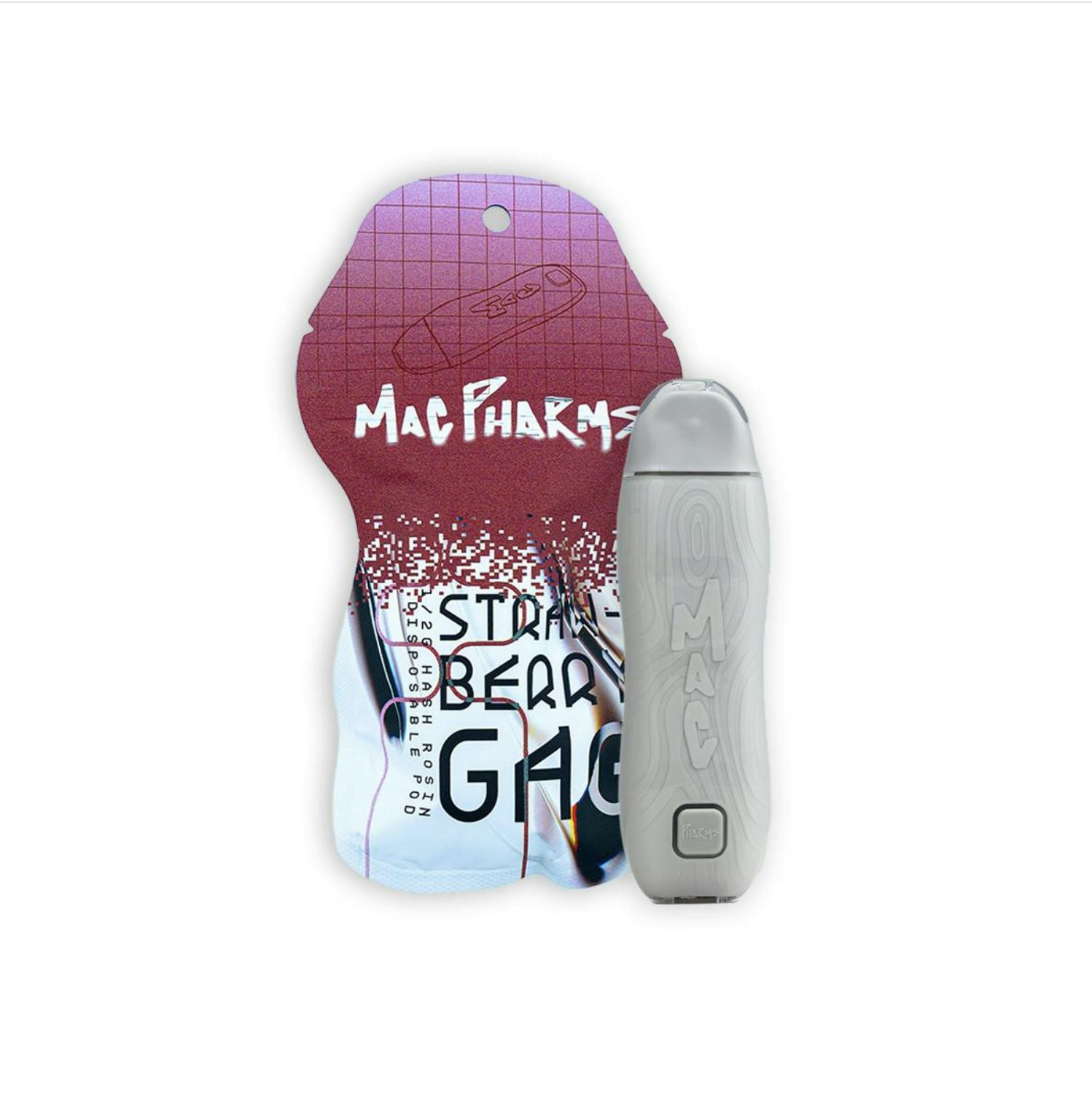 Mac Pharms I Strawberry Gag I Hash Rosin Disposable | 0.5G at Cloud Cannabis Kalamazoo Dispensary
