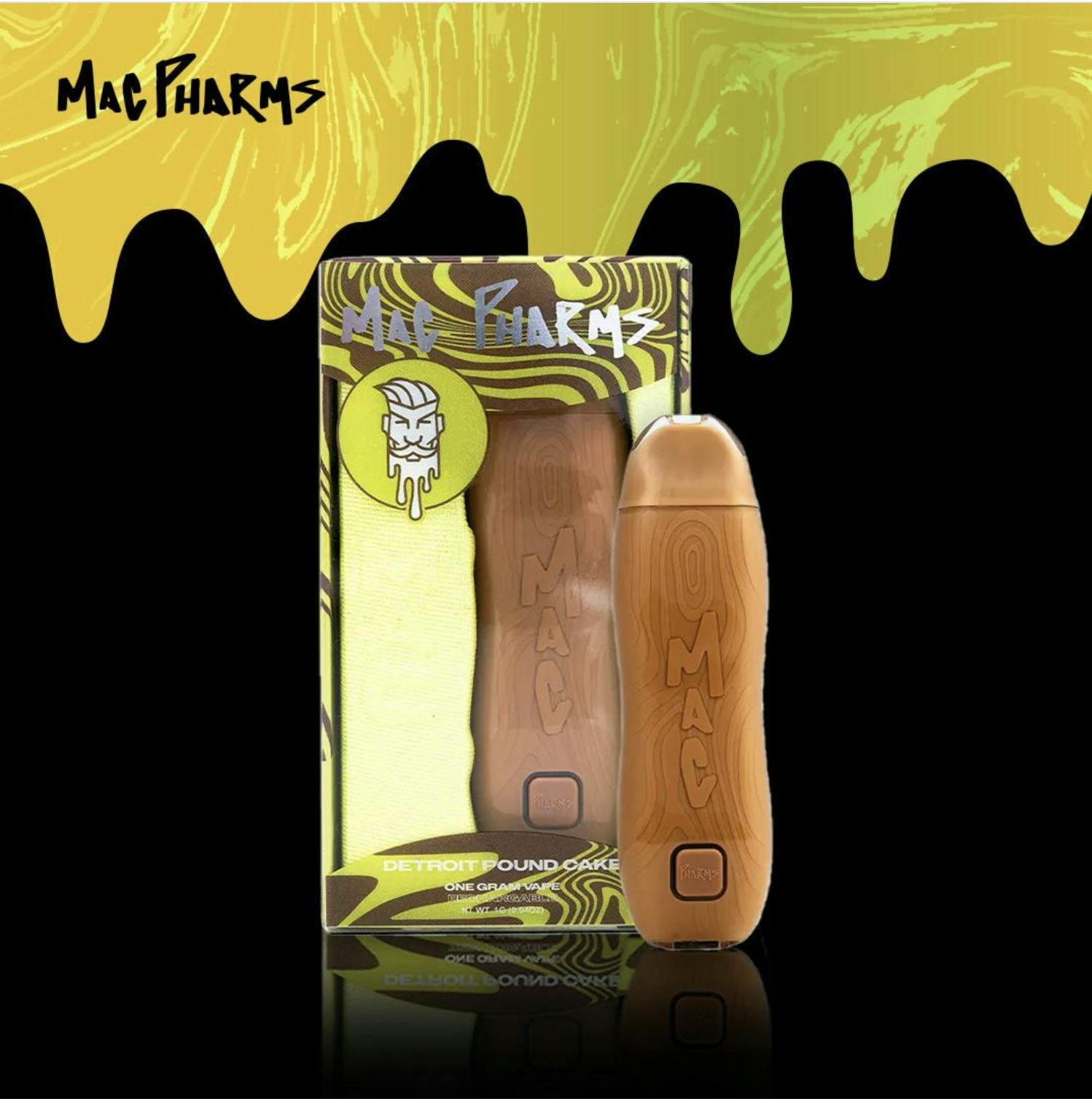 Mac Pharms | Detroit Pound Cake | Disposable Vape | 1G by Mac Pharms