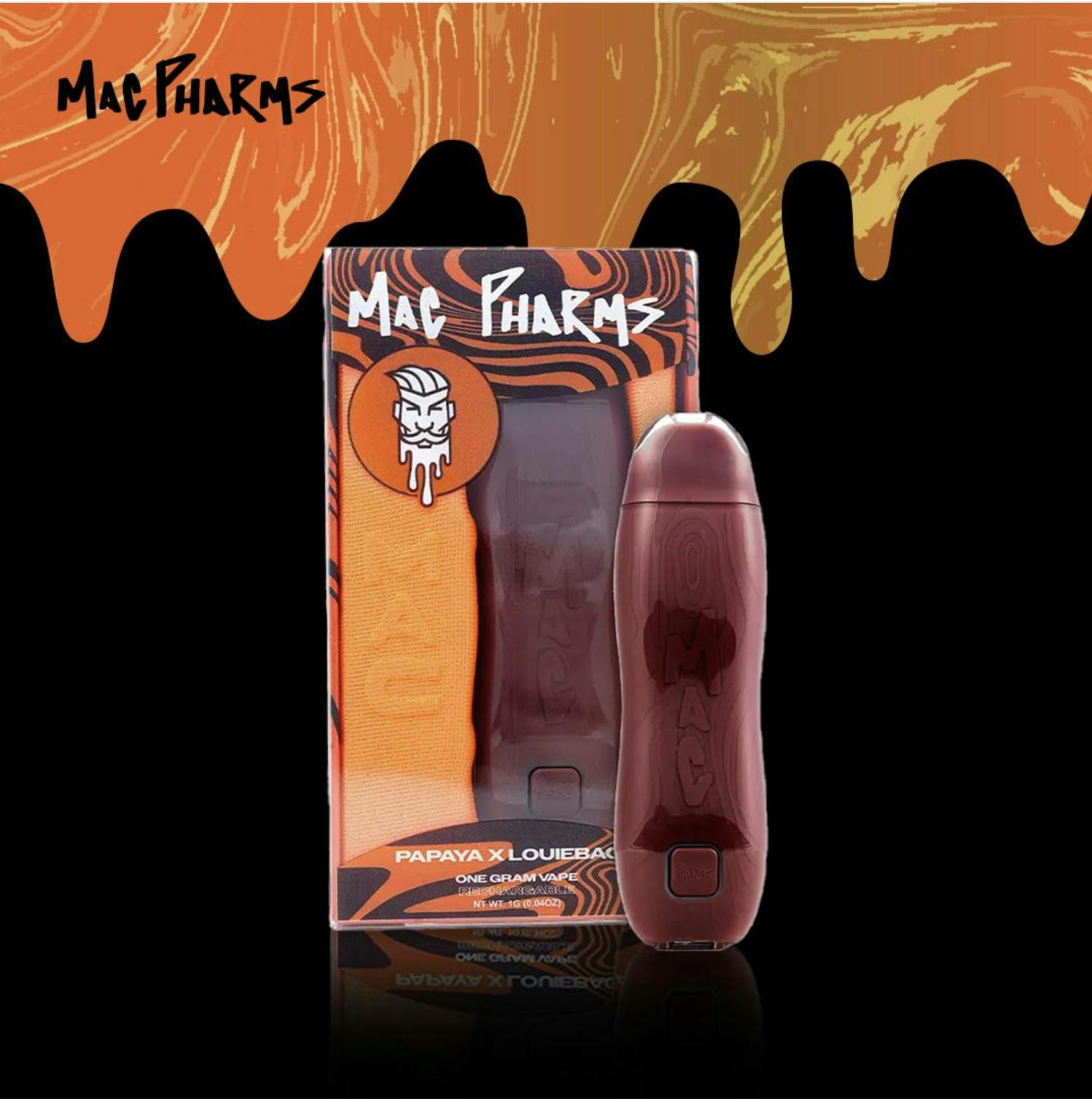 Mac Pharms · Papaya x Louie Bags · Disposable Vape