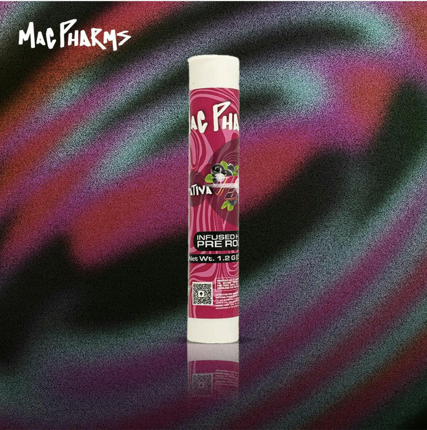 Mac Pharms | Pink Acai I Infused Pre Roll I 1.2G