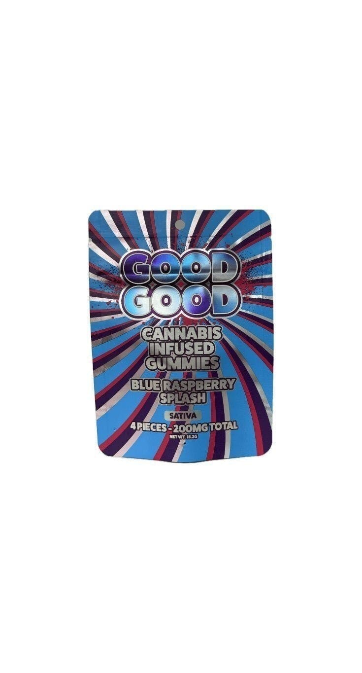 Good Good | Blue Raspberry Splash Gummies | 200mg | 4pk | 50mg/ea