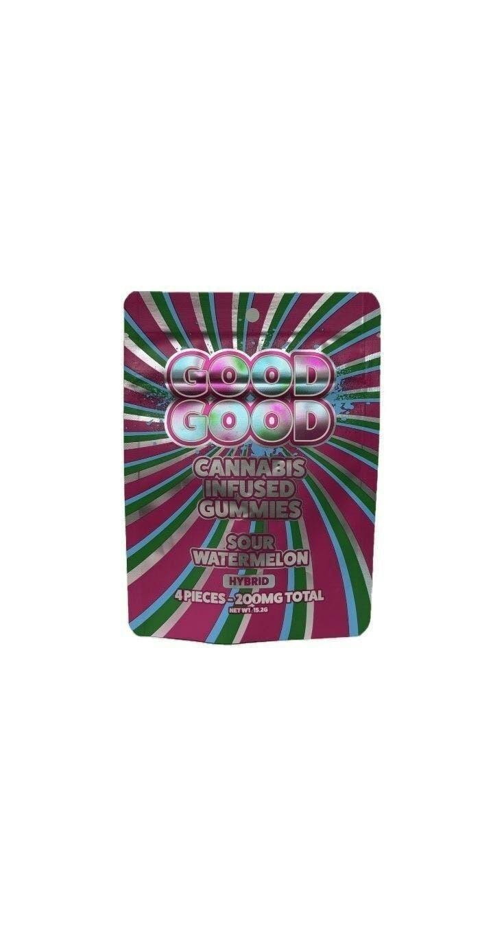 Good Good | Sour Watermelon Gummies | 200mg | 4pk | 50mg/ea by Good Good