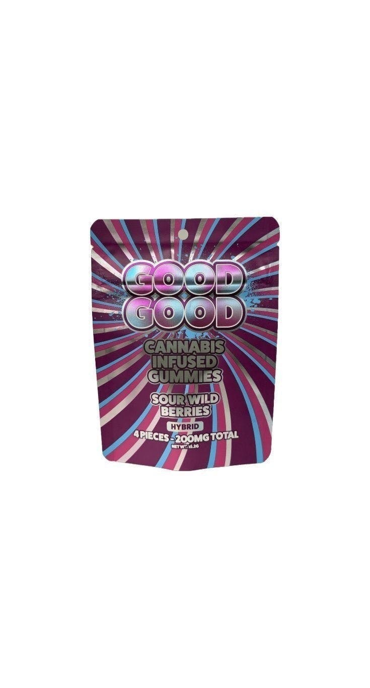 Good Good | Sour Wild Berry Gummies | 200mg | 4pk | 50mg/ea by Good Good