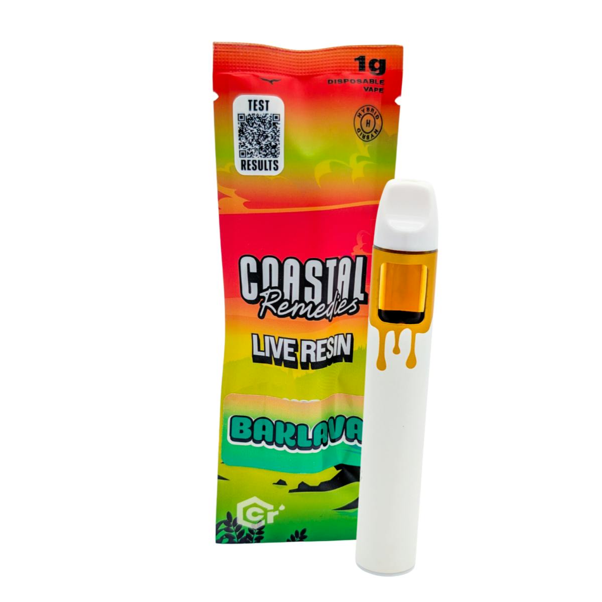 Baklava | 1g Live Resin Disposable | Coastal Remedies by Coastal Remedies
