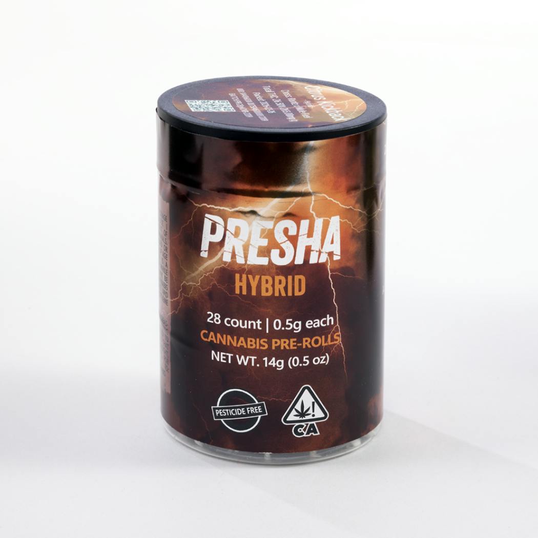 PRESHA Preroll 28pk Hybrid Citrus Kickback (14g)