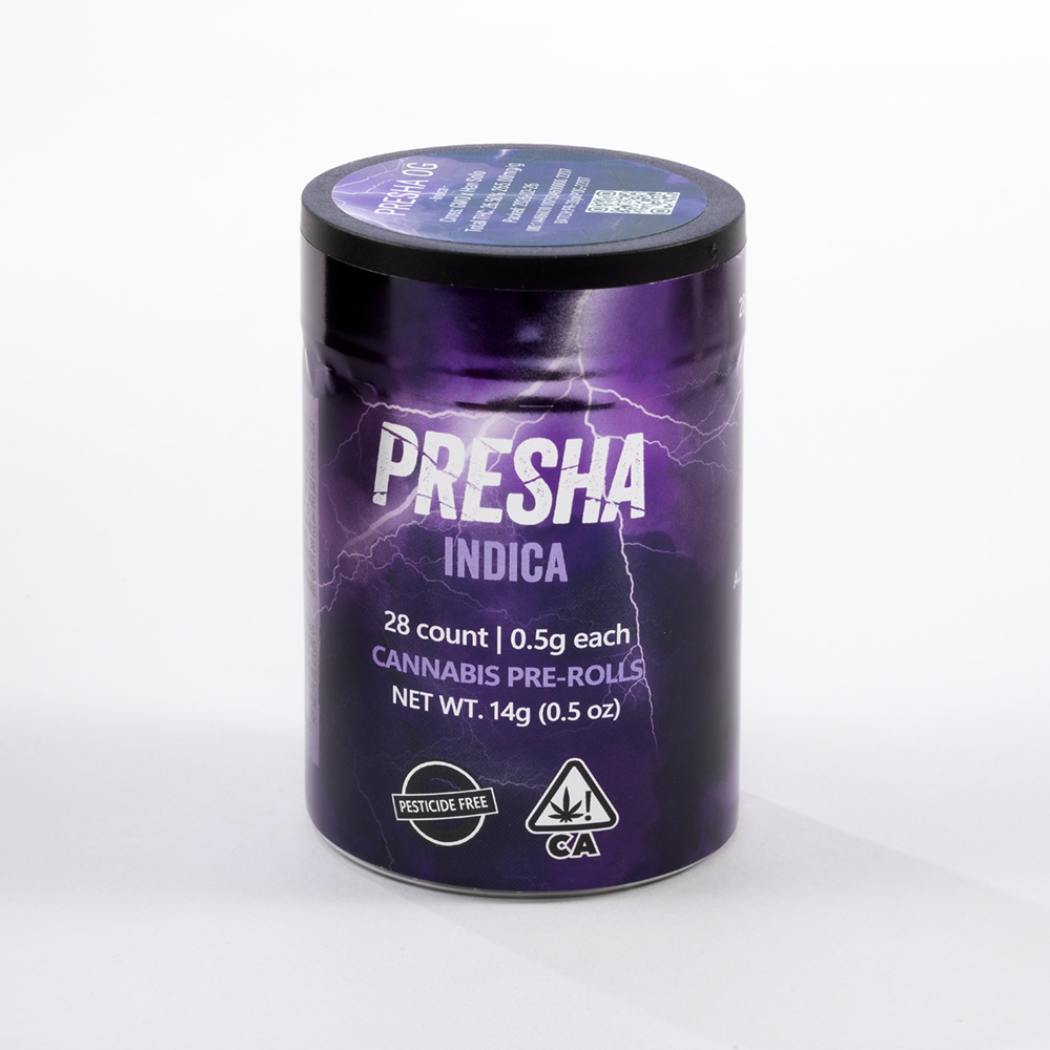 Presha Preroll 28pk Indica Toad Venom