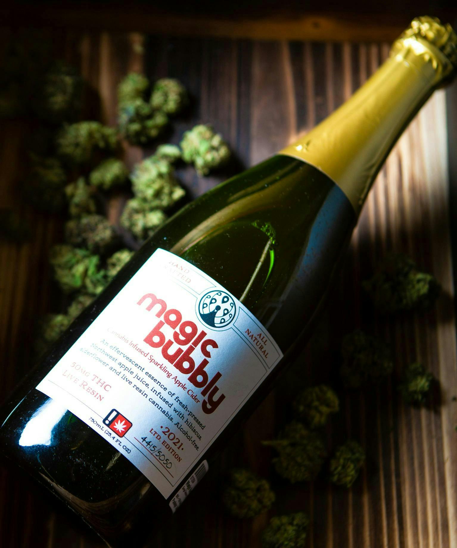 Magic Number | Bubbly Apple Cider | Carbonated | 100mg | 750ml