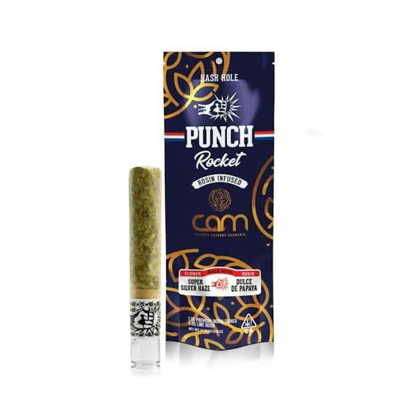 Punch | Super Silver Haze x Dulce de Papaya | Rocket Infused Joints | 1.6g