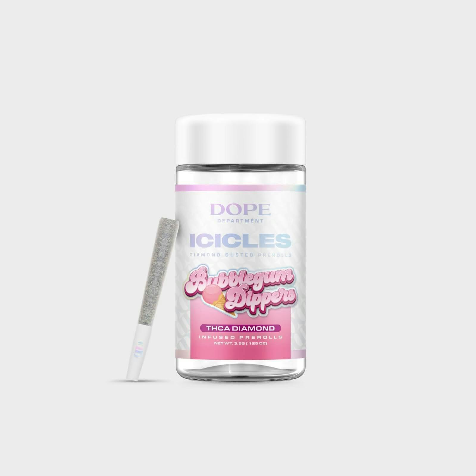 Dope | Icicles | Bubblegum Dippers | Infused Preroll 5pk | 3.5g by Dope Department