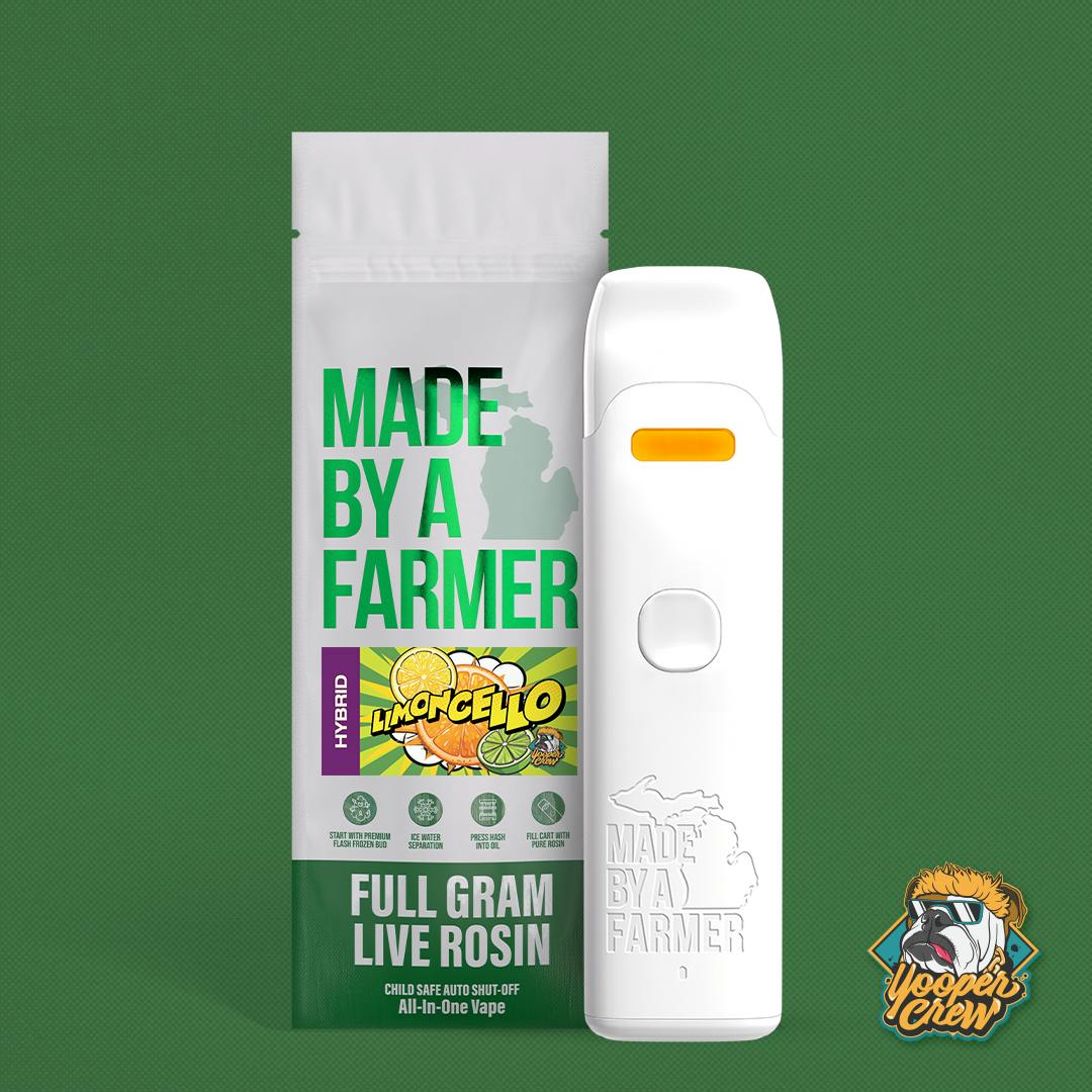 Limoncello | Live Rosin Disposable | 1g by Made By A Farmer