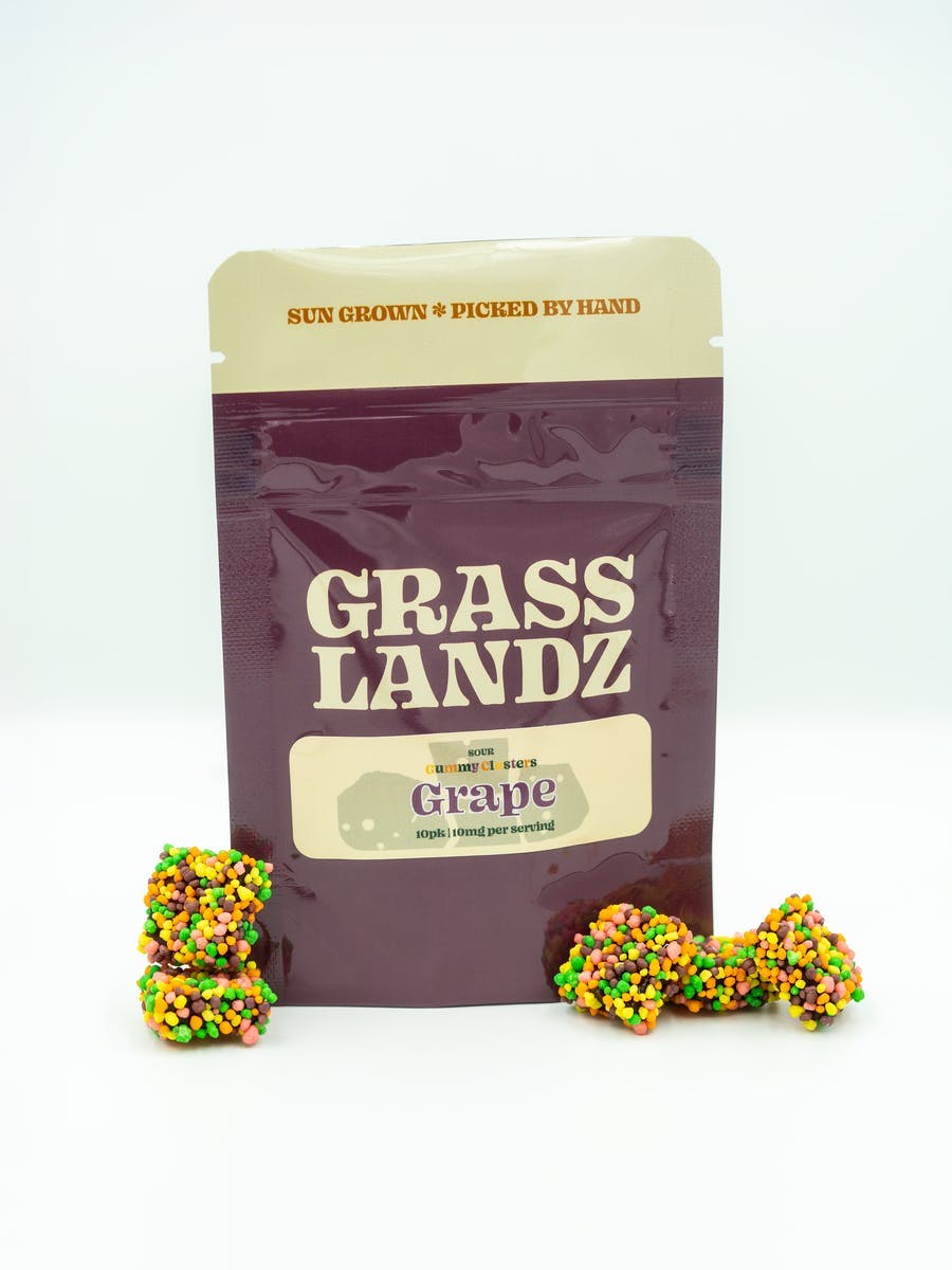 Gummy Clusters | Candy Coated Grape Gummies | 100mg | 10ct | 10 mg/ea