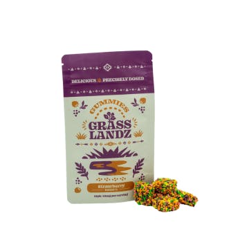 Gummy Clusters | Candy Coated Strawberry Gummies | 100mg | 10ct | 10 mg/ea