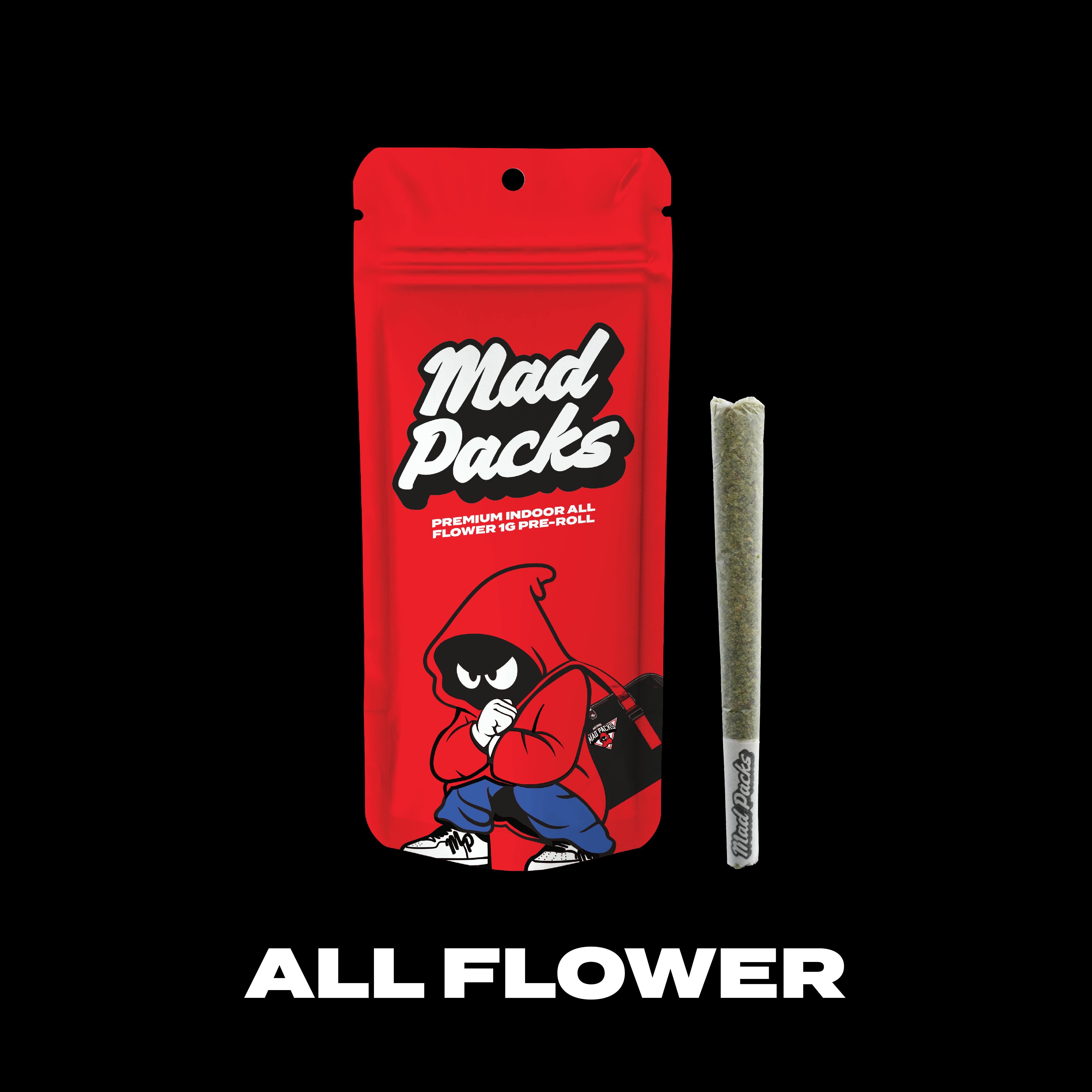 Mad Packs | 1g Premium Preroll | Cherry Runtz