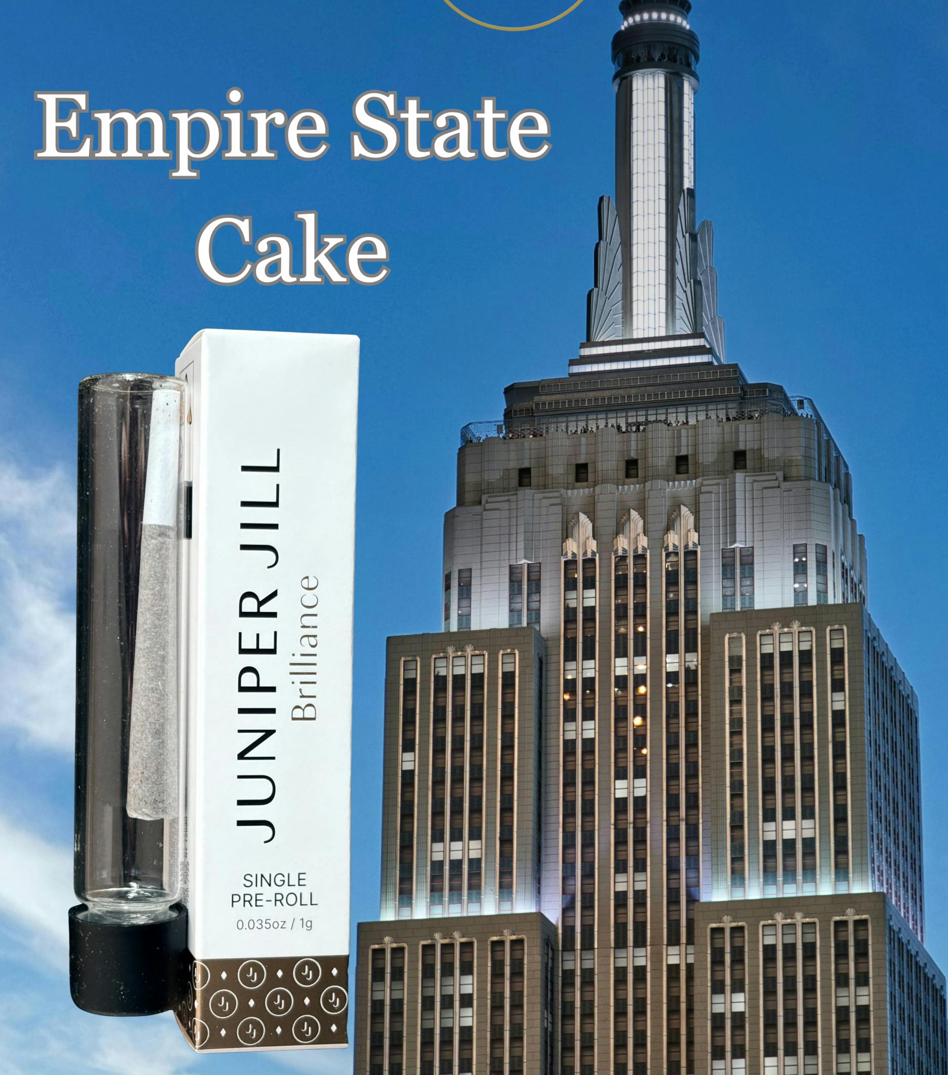 Empire State Cake 1 gram pre-roll by Juniper Jill Cannabis Co