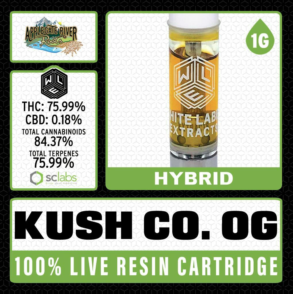 Kush Co. | Live Resin Cartridge | 1g by White Label Extracts