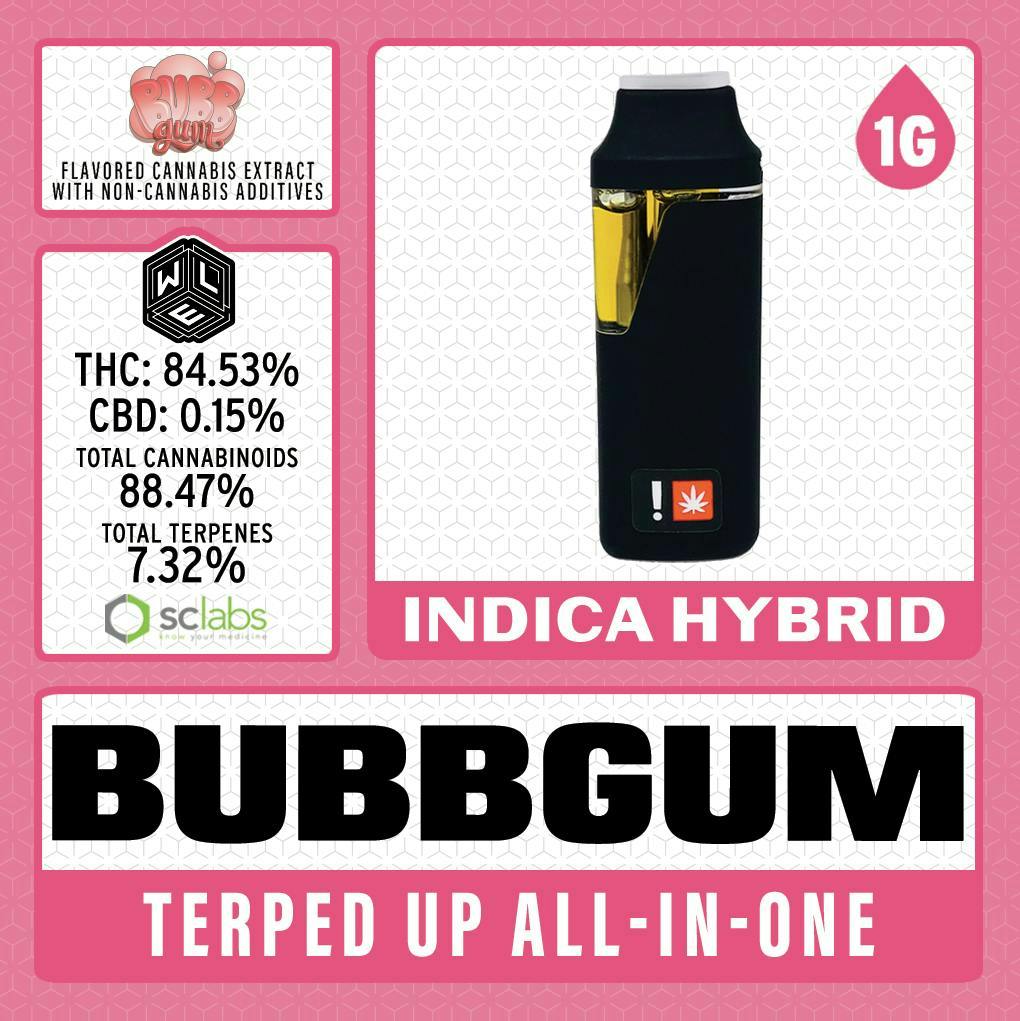 Bubblegum | Disposable | 1g by White Label Extracts