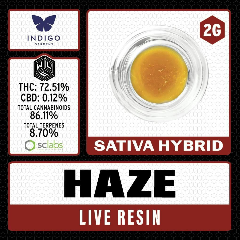 White Label Extracts: Haze - Live Resin Sugar Sauce - 2g